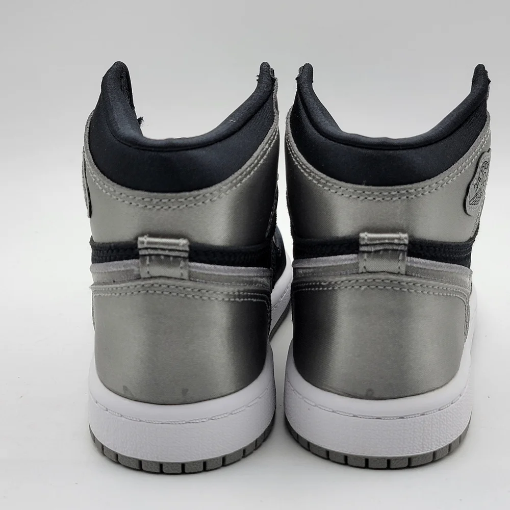 NIB!! NWT!! Air Jordan High-Top Sneakers‎ in Black and Gray Satin Finish SIZE 1Y